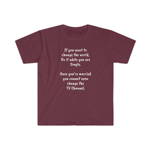 Unisex Softstyle T-Shirt - To Change the World