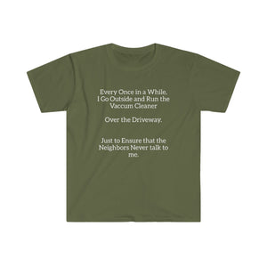 Printify T-Shirt Unisex Softstyle T-Shirt - Vaccum Driveway
