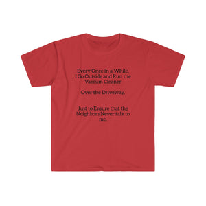 Printify T-Shirt Unisex Softstyle T-Shirt - Vaccum Driveway