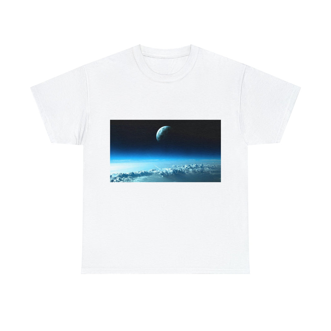 Printify T-Shirt White / S Unisex Heavy Cotton Tee - Earth-2