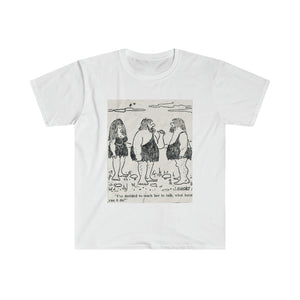 Printify T-Shirt White / S Unisex Softstyle T-Shirt - Teach her to talk
