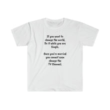 Load image into Gallery viewer, Printify T-Shirt White / S Unisex Softstyle T-Shirt - To Change the World