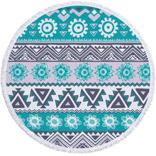 Load image into Gallery viewer, Shop2721027 Store (AliExpress) 14 / Diameter 150cm Summer Large Round Beach Towel DOG CAT and MY Side for Adults.