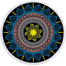Load image into Gallery viewer, Shop2721027 Store (AliExpress) 17 / Diameter 150cm Summer Large Round Beach Towel DOG CAT and MY Side for Adults.