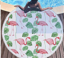 Load image into Gallery viewer, Shop2721027 Store (AliExpress) 32 / Diameter 150cm Summer Large Round Beach Towel DOG CAT and MY Side for Adults.