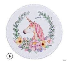 Load image into Gallery viewer, Shop2721027 Store (AliExpress) 34 / Diameter 150cm Summer Large Round Beach Towel DOG CAT and MY Side for Adults.