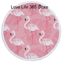 Load image into Gallery viewer, Shop2721027 Store (AliExpress) Summer Large Round Beach Towel DOG CAT and MY Side for Adults.