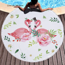 Load image into Gallery viewer, Shop2721027 Store (AliExpress) Summer Large Round Beach Towel DOG CAT and MY Side for Adults.