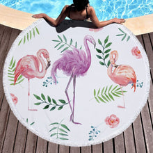 Load image into Gallery viewer, Shop2721027 Store (AliExpress) Summer Large Round Beach Towel DOG CAT and MY Side for Adults.