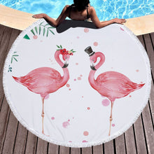 Load image into Gallery viewer, Shop2721027 Store (AliExpress) Summer Large Round Beach Towel DOG CAT and MY Side for Adults.