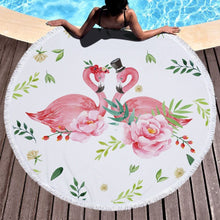 Load image into Gallery viewer, Shop2721027 Store (AliExpress) Summer Large Round Beach Towel DOG CAT and MY Side for Adults.
