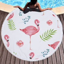 Load image into Gallery viewer, Shop2721027 Store (AliExpress) Summer Large Round Beach Towel DOG CAT and MY Side for Adults.