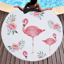 Load image into Gallery viewer, Shop2721027 Store (AliExpress) Summer Large Round Beach Towel DOG CAT and MY Side for Adults.