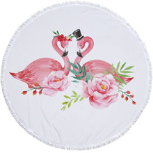 Load image into Gallery viewer, Shop2721027 Store (AliExpress) Summer Large Round Beach Towel DOG CAT and MY Side for Adults.