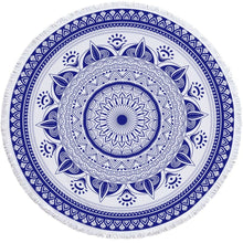Load image into Gallery viewer, Shop2721027 Store (AliExpress) Summer Large Round Beach Towel DOG CAT and MY Side for Adults.