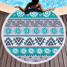 Load image into Gallery viewer, Shop2721027 Store (AliExpress) Summer Large Round Beach Towel DOG CAT and MY Side for Adults.