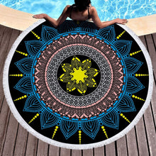 Load image into Gallery viewer, Shop2721027 Store (AliExpress) Summer Large Round Beach Towel DOG CAT and MY Side for Adults.