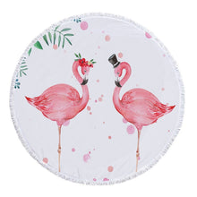 Load image into Gallery viewer, Shop2721027 Store (AliExpress) Summer Large Round Beach Towel DOG CAT and MY Side for Adults.