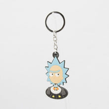 Load image into Gallery viewer, The KedStore 13 Anime Rick And Morti Silicone Keychain Kawaii Figure Doll Key Chain Keyring Cartoon Key Charms Children Kids Birthday Toys Gift