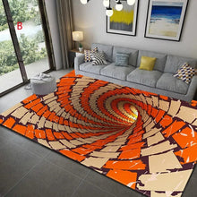 Load image into Gallery viewer, 3D Vortex Illusion Carpet Entrance Door Floor Mat Abstract Geometric Optical Doormat Non-slip Floor Mat Living Room Decor Rug