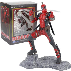 The KedStore 26cm with box Avengers Iron Man Spider Man Thanos Deadpool Danvers PVC Statue Action Figure Toys