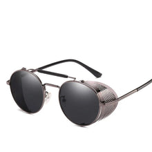 Load image into Gallery viewer, The KedStore 3-Gun-Black / As Picture MUSELIFE Retro Round Metal Sunglasses Steampunk Men Women Glasses Oculos De Sol Shades UV Protection