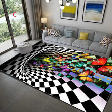 Load image into Gallery viewer, 3D Vortex Illusion Carpet Entrance Door Floor Mat Abstract Geometric Optical Doormat Non-slip Floor Mat Living Room Decor Rug
