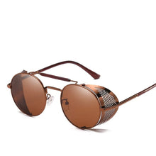 Load image into Gallery viewer, The KedStore 5-Tea-Tea / As Picture MUSELIFE Retro Round Metal Sunglasses Steampunk Men Women Glasses Oculos De Sol Shades UV Protection