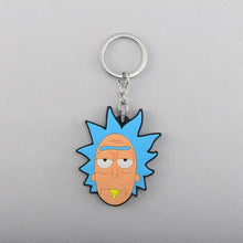 Load image into Gallery viewer, The KedStore 7 Anime Rick And Morti Silicone Keychain Kawaii Figure Doll Key Chain Keyring Cartoon Key Charms Children Kids Birthday Toys Gift