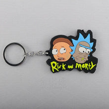 Load image into Gallery viewer, The KedStore 8 Anime Rick And Morti Silicone Keychain Kawaii Figure Doll Key Chain Keyring Cartoon Key Charms Children Kids Birthday Toys Gift
