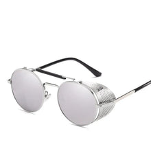 Load image into Gallery viewer, The KedStore 8-Silver-Silver / As Picture MUSELIFE Retro Round Metal Sunglasses Steampunk Men Women Glasses Oculos De Sol Shades UV Protection