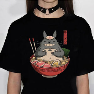 Studio Ghibli tshirt women Y2K Tee female harajuku clothing