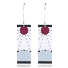Load image into Gallery viewer, The KedStore A-1 Hot Anime Earrings for Demon Slayer Tanjiro Nezuko Cosplay Props Jewelry Accessores Double-sided Acrylic Charm Unisex