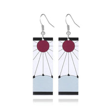 Load image into Gallery viewer, The KedStore A-2 Hot Anime Earrings for Demon Slayer Tanjiro Nezuko Cosplay Props Jewelry Accessores Double-sided Acrylic Charm Unisex