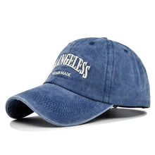 Load image into Gallery viewer, The KedStore A blue / Adjustable Retro Washed Cotton Baseball Cap Men Women Letter Embroidery Hip Hop Hat Unisex Spring Summer Adjustable Snapback Sports Caps