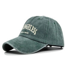 Load image into Gallery viewer, The KedStore A green / Adjustable Retro Washed Cotton Baseball Cap Men Women Letter Embroidery Hip Hop Hat Unisex Spring Summer Adjustable Snapback Sports Caps