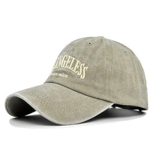 Load image into Gallery viewer, The KedStore A khaki / Adjustable Retro Washed Cotton Baseball Cap Men Women Letter Embroidery Hip Hop Hat Unisex Spring Summer Adjustable Snapback Sports Caps