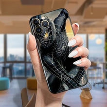 Load image into Gallery viewer, The KedStore A72Hblk07 / for iPhone XS Max Avengers red spiderman Case For Apple iPhone 14 13 12 11 Pro Max Mini XS Max X XR 7 8 Plus SE2020 TPU Black Phone Cover Coque