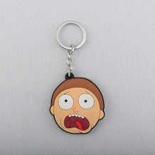 Load image into Gallery viewer, The KedStore Anime Rick And Morti Silicone Keychain Kawaii Figure Doll Key Chain Keyring Cartoon Key Charms Children Kids Birthday Toys Gift