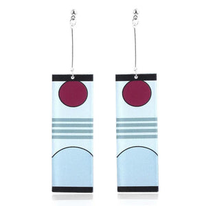 The KedStore B-1 Hot Anime Earrings for Demon Slayer Tanjiro Nezuko Cosplay Props Jewelry Accessores Double-sided Acrylic Charm Unisex