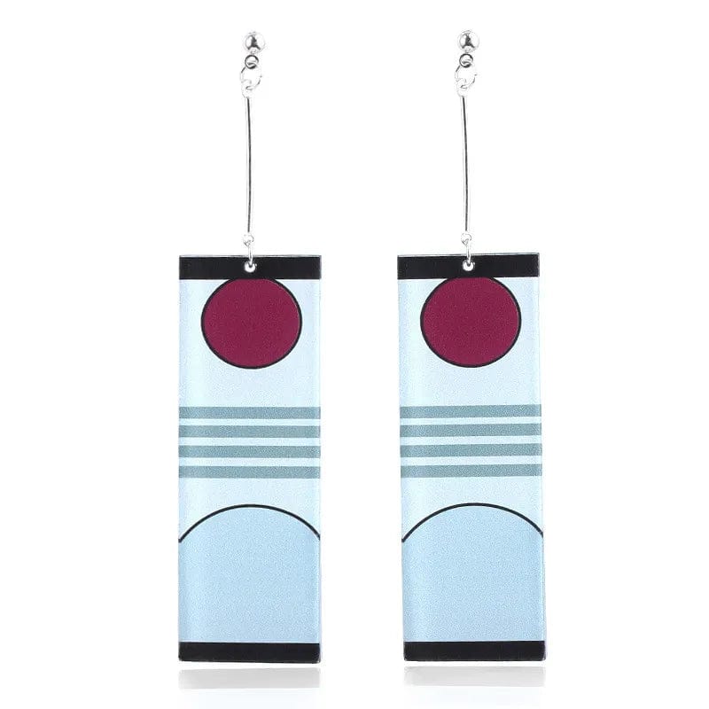 The KedStore B-1 Hot Anime Earrings for Demon Slayer Tanjiro Nezuko Cosplay Props Jewelry Accessores Double-sided Acrylic Charm Unisex