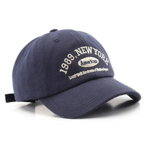 Load image into Gallery viewer, The KedStore B navy / Adjustable Retro Washed Cotton Baseball Cap Men Women Letter Embroidery Hip Hop Hat Unisex Spring Summer Adjustable Snapback Sports Caps