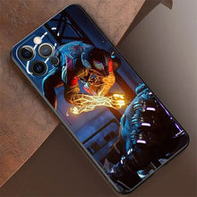 Load image into Gallery viewer, SpiderMan Parallel Universe Silicone Case For Apple iPhone 13 12 11 Pro Max 7 8 12Mini XS XR X 5 5S SE 6 6S Plus Phone Cover