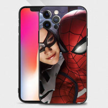 Load image into Gallery viewer, Phone Case For iPhone 15 11 14 13 12 11 Pro Max Mini XS Max XR X 7 8 Black Cover Shell Fundas Marvel Avengers Hero Spiderman