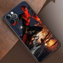 Load image into Gallery viewer, SpiderMan Parallel Universe Silicone Case For Apple iPhone 13 12 11 Pro Max 7 8 12Mini XS XR X 5 5S SE 6 6S Plus Phone Cover