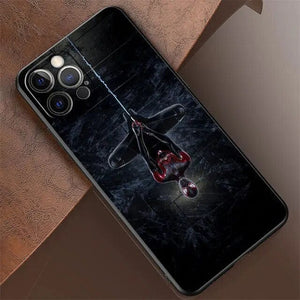 SpiderMan Parallel Universe Silicone Case For Apple iPhone 13 12 11 Pro Max 7 8 12Mini XS XR X 5 5S SE 6 6S Plus Phone Cover