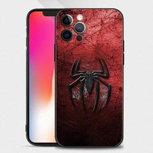 Load image into Gallery viewer, Phone Case For iPhone 15 11 14 13 12 11 Pro Max Mini XS Max XR X 7 8 Black Cover Shell Fundas Marvel Avengers Hero Spiderman