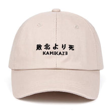 Load image into Gallery viewer, &quot;Kamikaze&quot; Embroidered Dad Hat - 100% Cotton Baseball Cap / gorra de béisbol bordada