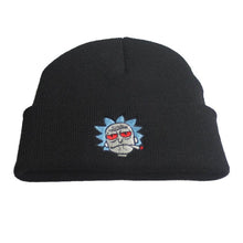 Load image into Gallery viewer, The KedStore Black Hat Rick &amp; Morty Embroidery Beanie Knitted Hat