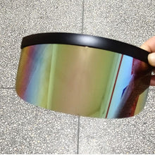 Load image into Gallery viewer, The KedStore Black Pink Mirror / SHOW AS PICTURES Oversize Shield Visor Sunglasses - ALOZ MICC